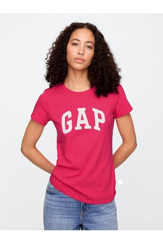 Gap 729555008 V-ss Logo Classic Tee Kadın Tişört Kırmızı
