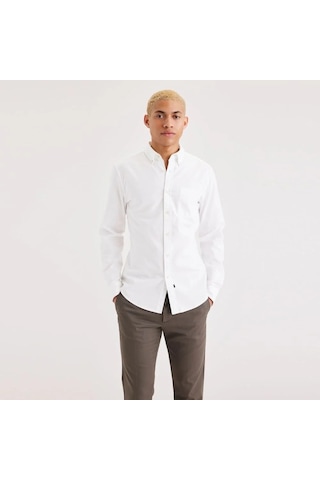 Dockers Oxford Slim Fit Erkek Gömlek A881600000 Beyaz