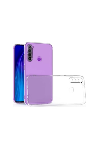 Xiaomi Redmi Note 8 Kılıf Kamera Korumalı Süper Silikon Şeffaf Kapak
