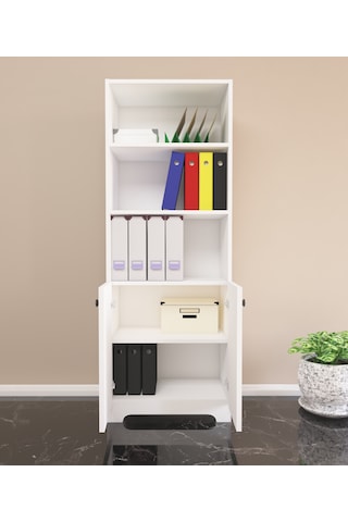 Nur Mobilya 6'lı Ofis Dolabı Kütüphane Kitaplık