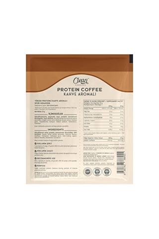 Clean Powders Protein Coffee 25 Gr 10 Saşe - Kahve