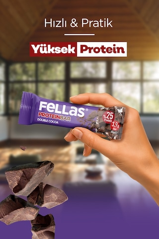 Fellas Duble Kakaolu Protein Bar 12 x 32 G