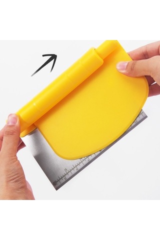 Primepickings Paslanmaz Çelik Hamur Kesici Kazıyıcı Ölçekli Kesici Pişirme Aletleri Diğer