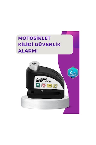 110 Db Alarm Disk Kilidi Motosiklet Scooter Bisiklet Güvenlik Çok Renkli