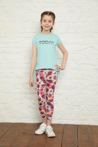 Aymeravm - Baskılı Tayt - Tfl1016Ga Mor