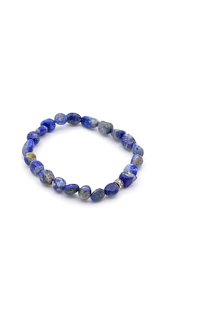 Hakiki Amorf Kesim Doğal Lapis Lazuli Taşi Bileklik 002 Gri