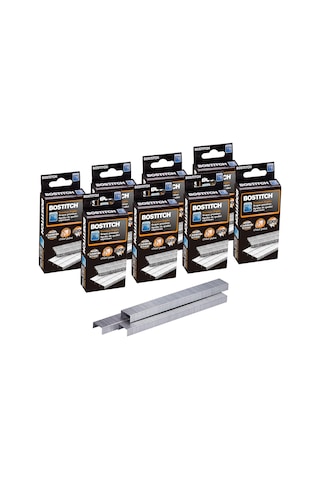 Standart Zımba, 1/4" Uzunluk, Kutu Başına 5000, 8'li Paket