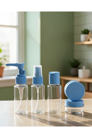 30 Ml 5'li Seyahat Boy Kozmetik Organizer Seti
