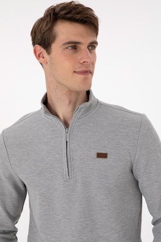 U.s. Polo Assn. Erkek Gri Melanj Sweatshirt 50298243-vr086 Gri Melanj