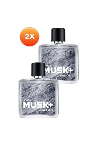 Avon Musk+ Mineralis Erkek Parfüm EDT 2 x 75 ML