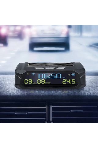 Maoyaya Arac İçi Sıcaklık Ve Dijital Saat - Lityum Pil, Yüksek Hassasiyetli Ekran