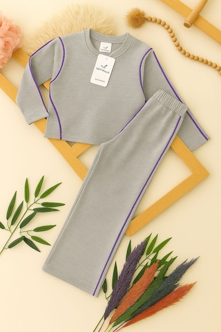 Kız Çocuk Oversize Tarz Takım - 6/15 Yaş - 31544 Gri