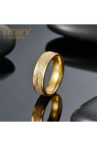 Gümüş Işık Lüks Tasarım Sensörü Titanyum Çelik Yüzük Oyma Heykel Mat Hiçbir Renk Niş Çift Yüzük Moda Takı 7 Gümüş