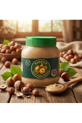 Burella Sütlü Fındık Kreması %50 Fındık Parçacıklı 700g