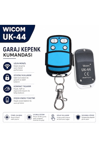 Wicom Uk-44 Garaj Kepenk Kumandası 4 Tuşlu Otomatik Kapı Bariyer Ve Kepenk Sistemleri Uyumlu