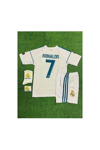 R.e.a.l M.a.d.r.i.d 2018 Kiev Cristiano Ronaldo Çocuk Forması 4'l Çok Renkli
