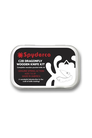 Spyderco Wooden Kit C28 Dragonfly Ahşap Kit Kamp Çakı Kahverengi