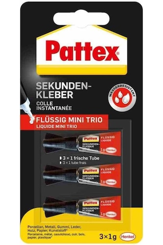 Pattex Süper Japon Yapıştırıcı Mini Trio 3X1 Gr