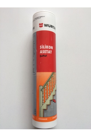 Würth Asetat Silikon Şeffaf Genel Amaçlı 310 Ml Birinci Kalite Şeffaf