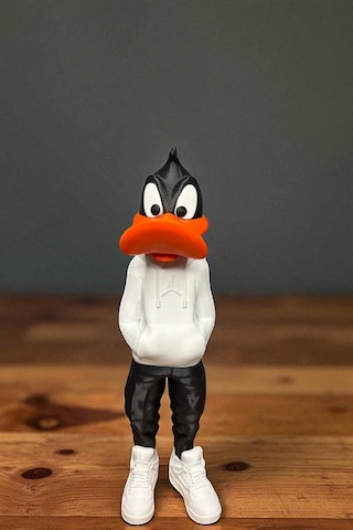 26 C M 3d Baskı Daffy Duck Figürü, Looney Tunes Figür, Çizgi Film Figürü Space Jam - Daffy Duck