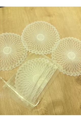 6'lı Dantel Kahve Sunumluğu 15x15 Cm Asorti Desenli Türk Kahvesi Sunum Seti Ckhmtgsb3netqrvo2m2 Diğer