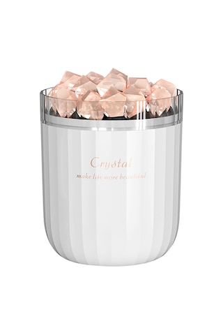 Vkemall Doğal Kristal Tuz Taşı Kapaklı Usb Lıtyum Pil Lüftü Nemlendirici, 7 Renkli Led Işık Ve Hava Temizleme Özelliği İle Ev Ofis Kullanıma Uygun