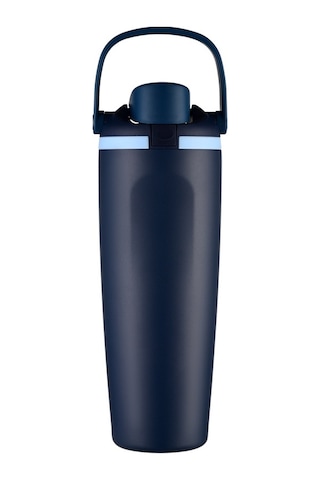 Taşınabilir Zıplama Termos Bardağı, Kilitli Tokalı, Çift İçme Spor Su Bardağı Beyaz