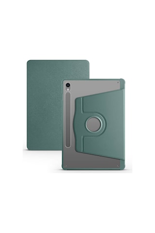 Teknocep Galaxy Tab S9 Kılıf Uyumlu Termik Kalem Bölmeli Dönebilen Standlı Kılıf-koy Tablet Kılıfı