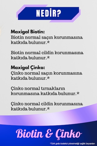 Biotin 5000mcg Çinko 15mg Avantajlı Saç Ve Tırnak Paketi