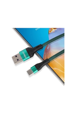 Enkay Enk-cb119 1m Usb 3.0 To Usb-c / Type-c 5a Super Fast Charging Sync Data Cable Grey