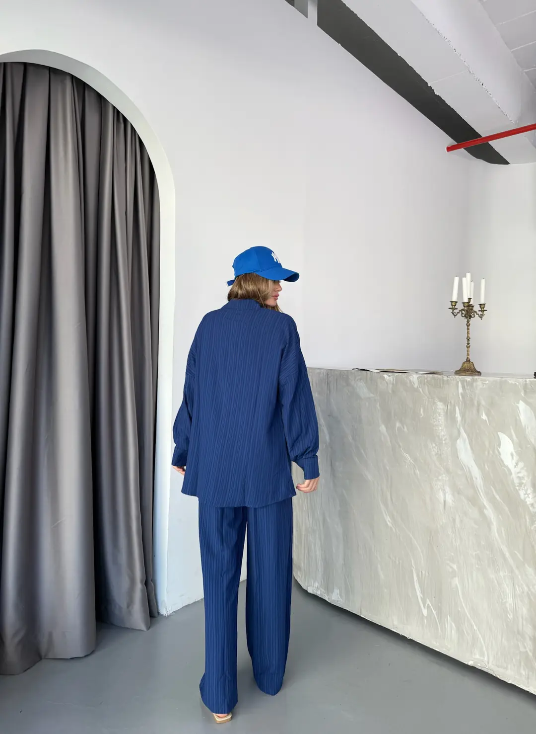 Modabetce Tesettür Kadın Takım Lacivert