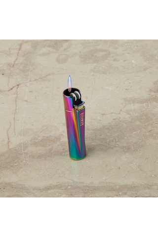 Orjinal Clipper Kutulu İsme Özel Ayarlanabilir Gazlı Çakmak mor