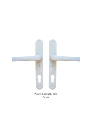 Pimapen Pvc Plastik Kapı Kolu Demirli Yale Beyaz