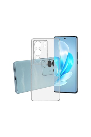 Vivo V29 5g Kılıf Süper Silikon Kapak - Renksiz Renksiz Renksiz