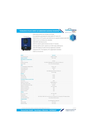 Tommatech 11 Kw 48v Plusx Mppt Akıllı İnverter