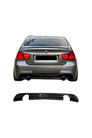 BMW E90 Difüzör (Plastik) E90 Arka-Tampon-Difizör-Ek