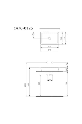 Bocchi Sottile Slim Line 1476-071-0125 Tezgah Üstü Lavabo Mat Petrol Mavisi 55 CM 1466841