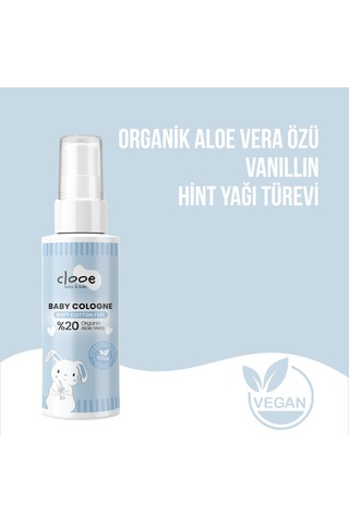 Hassas Ciltlere Özel Organik Aloe Vera Özlü Taze Pamuk Kokulu Soft Cotton Feel Bebek Kolonyası 2 Li Set 2x40 Ml
