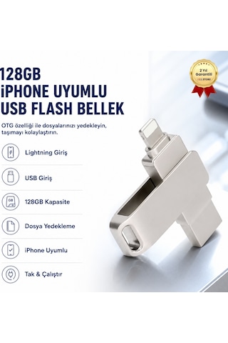 256gb Apple Uyumlu iPhone Usb Flash Bellek Çift Girişli Lightning Otg Destekli Taşınabilir Depolama-1352
