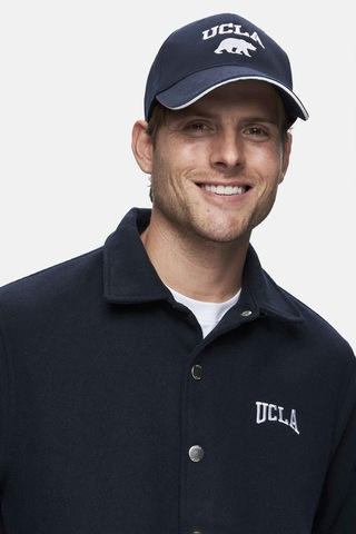 Keane Lacivert Kaşe Kolej Ceket Çıtçıtlı Standard Fit Erkek Ceket Lacivert