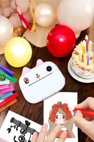 Çocuklar İçin Fotoğraf Makinesi Anlık Baskı Makinesi Hd Görüntü Kalitesi Standart