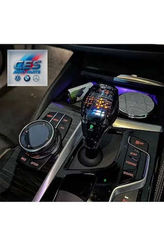 Bmw F32 Uyumlu Kristal Işıklı Vites Topuzu / Start Stop / İ-drive 3 Parça Set Renkli