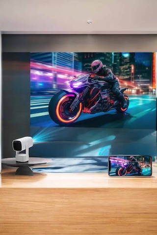 Akıllı Projeksiyon Powerbankli Taşınabilir Sinema Projektörü 4k Hd Kaliteli 57228740