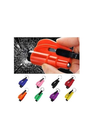 Novahub Araba Kurtarma Kiti: Emniyet Çekiç, Cam Kırıcı, Emniyet Kemer Kesici, Yay Tipi Çekiç, Anahtarlık, Acil Kurtarma