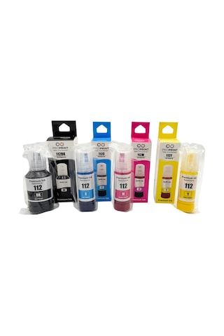 Proprint Epson L15180 4 Renk Uyumlu Mürekkep 112 - 127 Ml 70 Ml