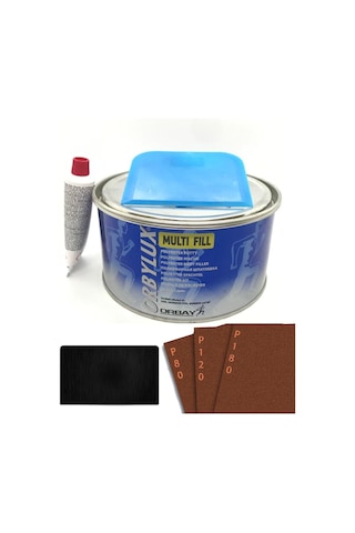 Orbay Polyester Çelik Macun 500 Gram Set + Plastik Aparat . 500 Gram