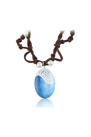 Doğal Taş Görünümlü Çok Şık Kadın Kolye Beyaz