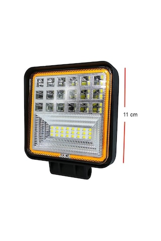 Kare Kırmızı Angelli Sis Lambası 12-24V Lass312