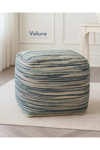 Shiro Aqua Blue - Puf Mavi