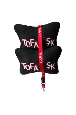 Tofaş Uyumlu Pelüş Torpido Koruma Örtüsü & Havlusu / Tofaş Uyumlu Araç Seyahat Boyun Yastığı & Oto Ayna Askısı
